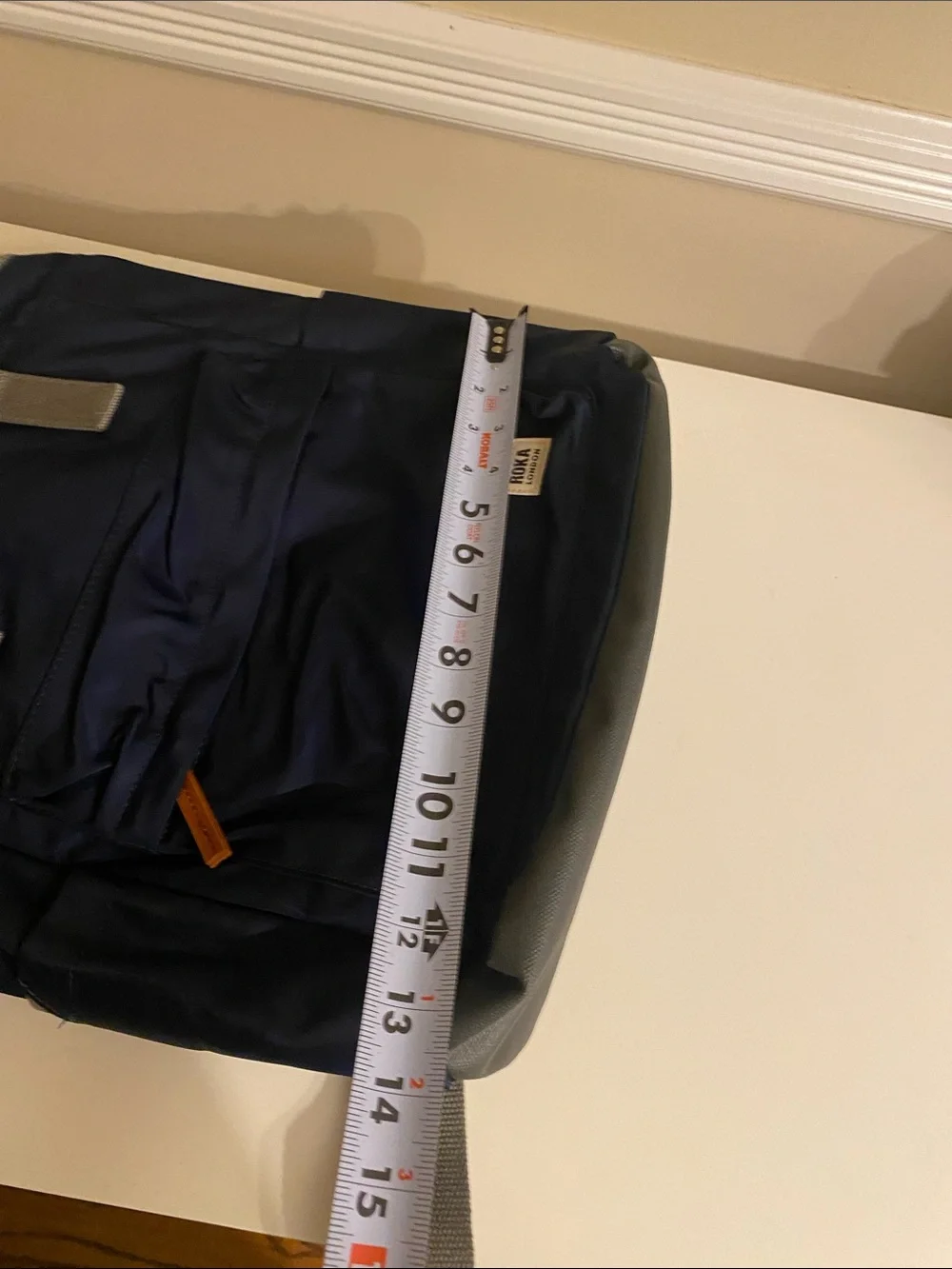 Roka London Canfield Roll Top Backpack in Midnight